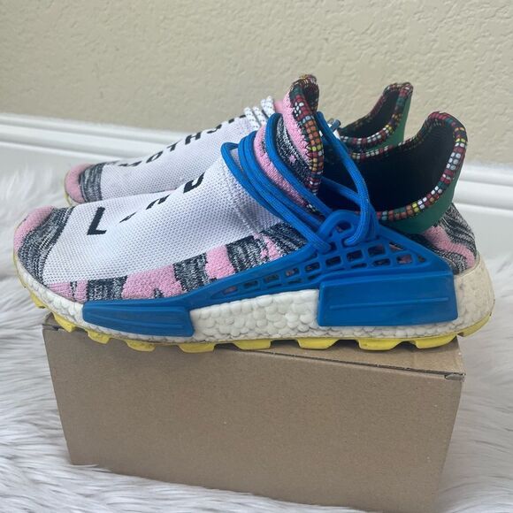 Adidas Pharrell Williams Solar Hu  NMD “Solar Pack MOTH3R” Sneakers size 9 - Picture 8 of 10